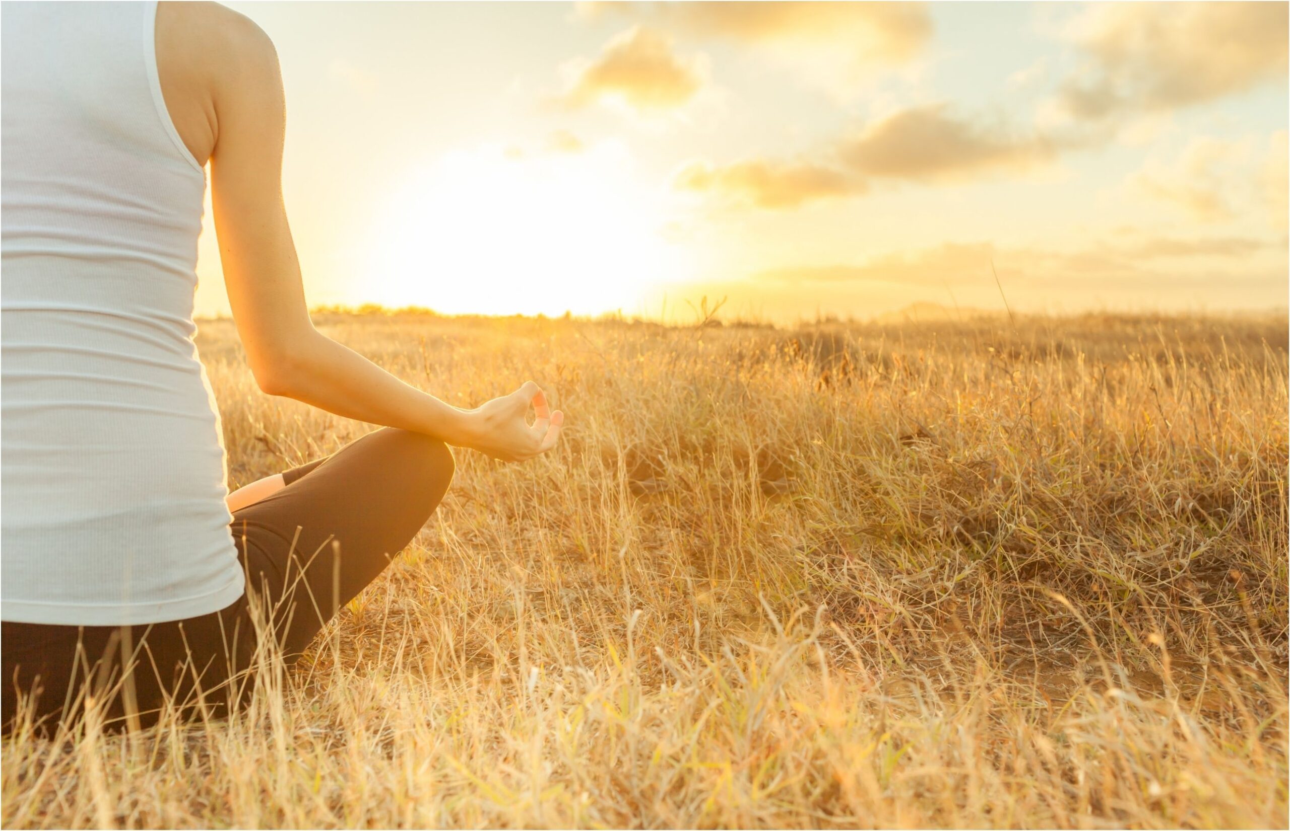 person meditating